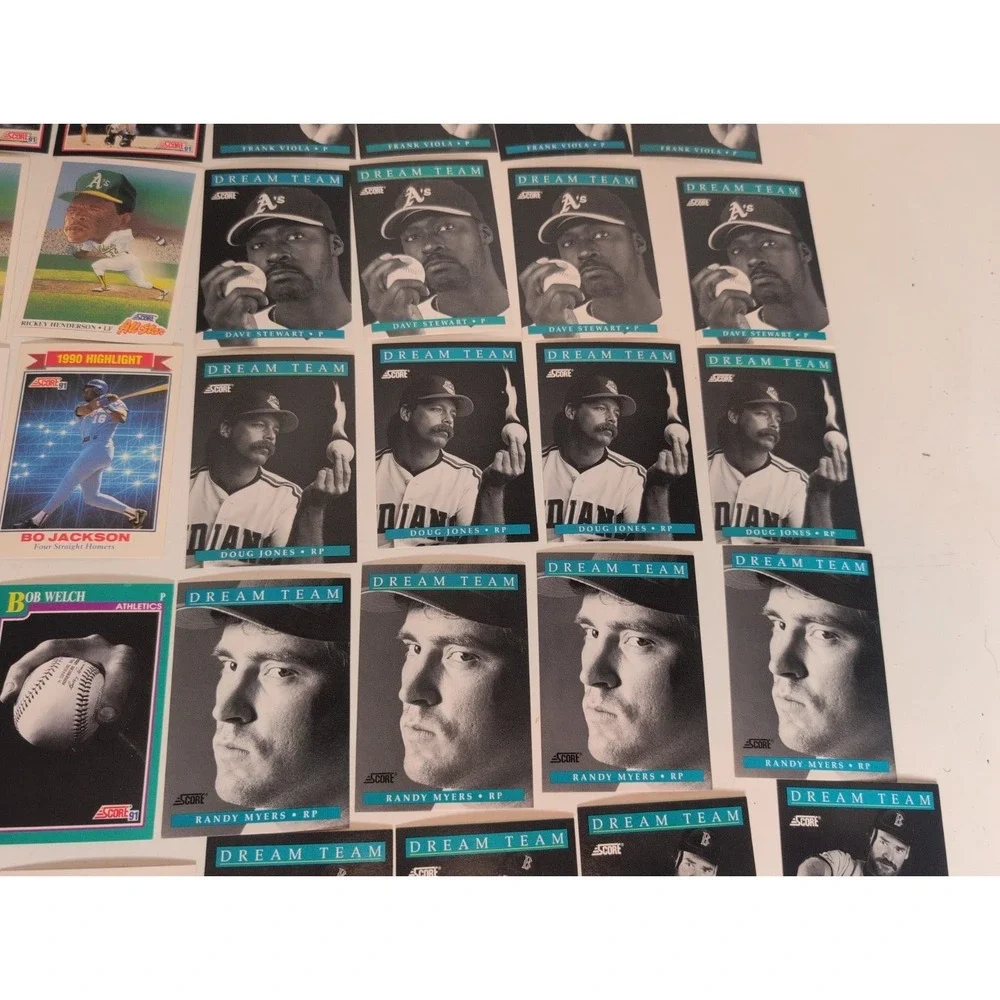 Mixed Lot Of 158 Gradable Baseball Cards 1991 Score Superstars Ken Griffey More!